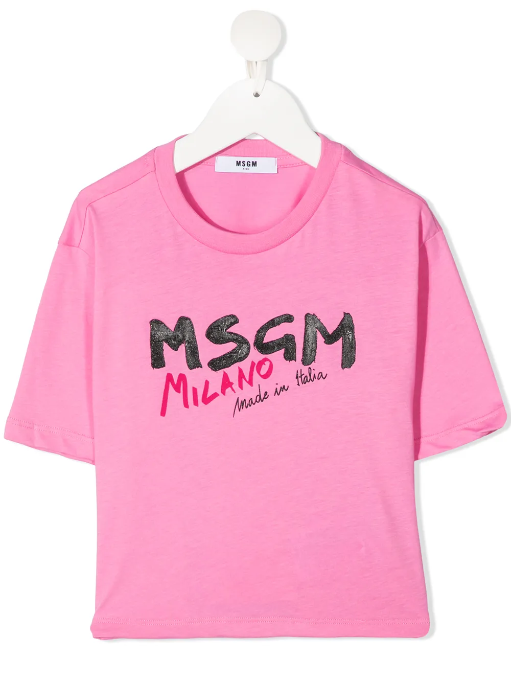 фото Msgm kids футболка с логотипом