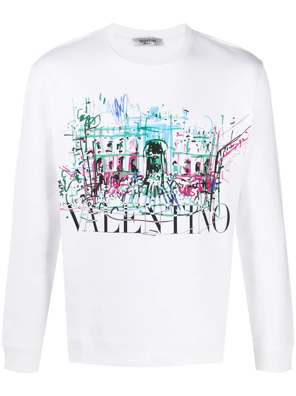 фото Valentino толстовка с логотипом