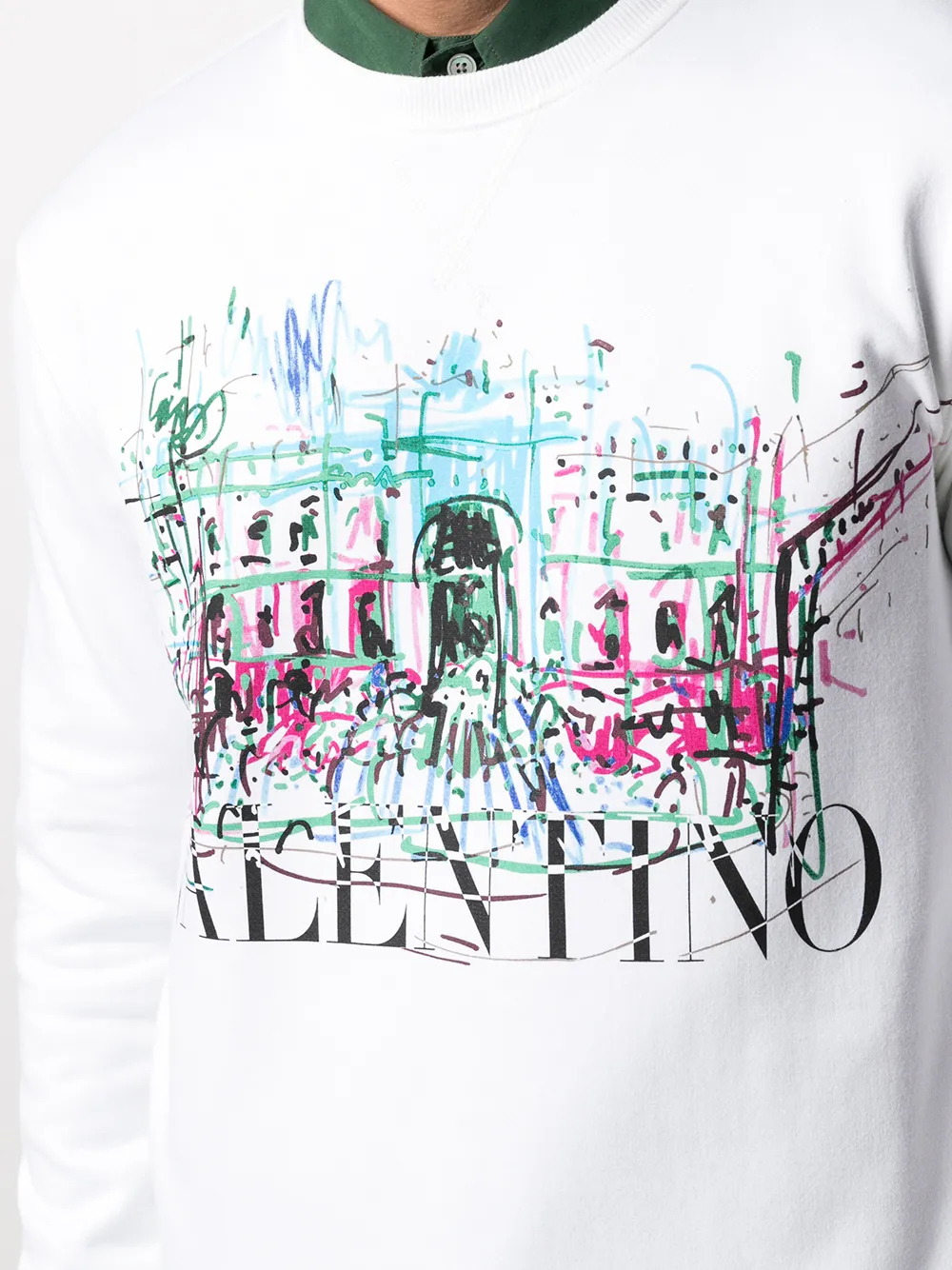 фото Valentino толстовка с логотипом