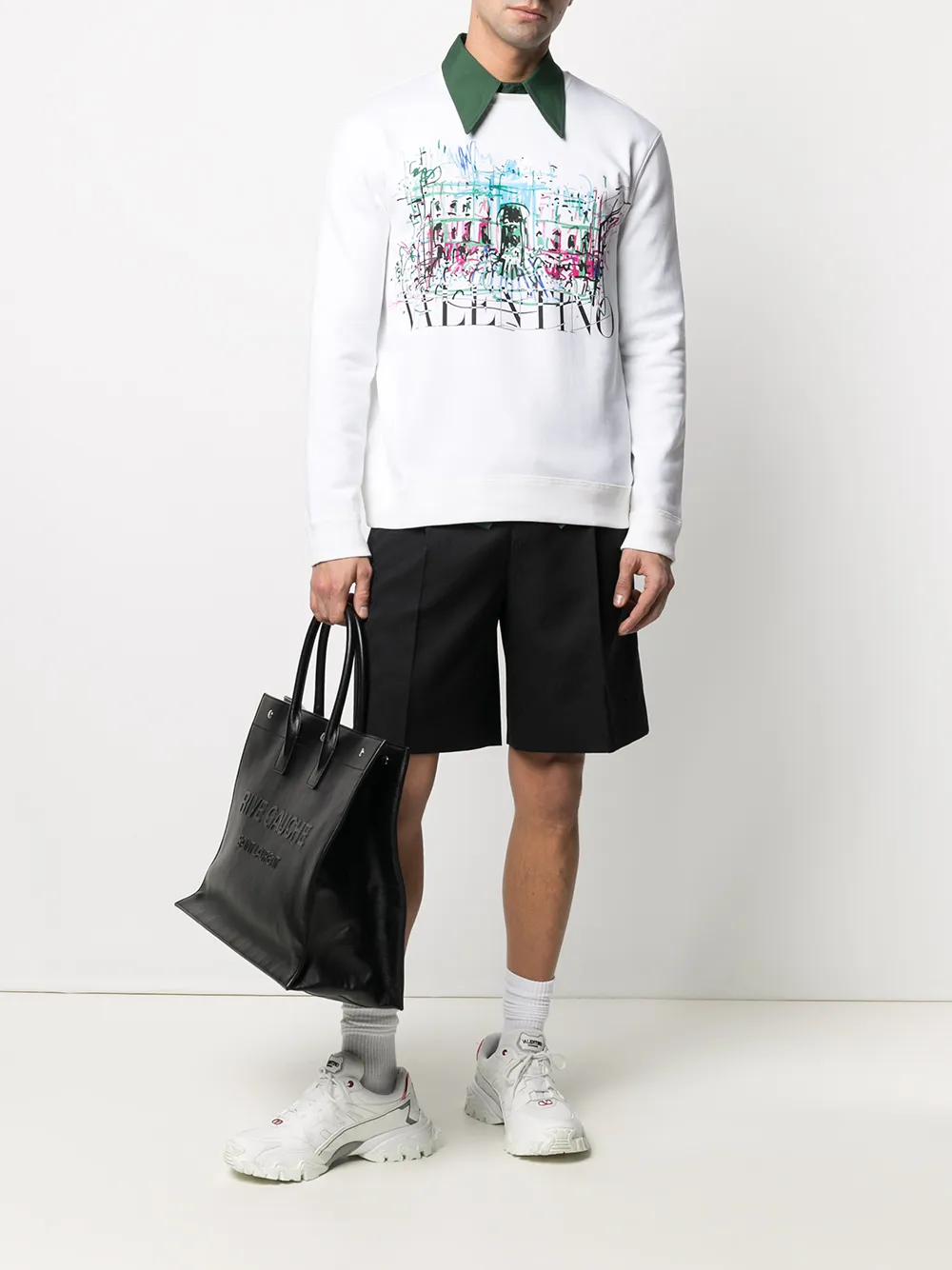 фото Valentino толстовка с логотипом