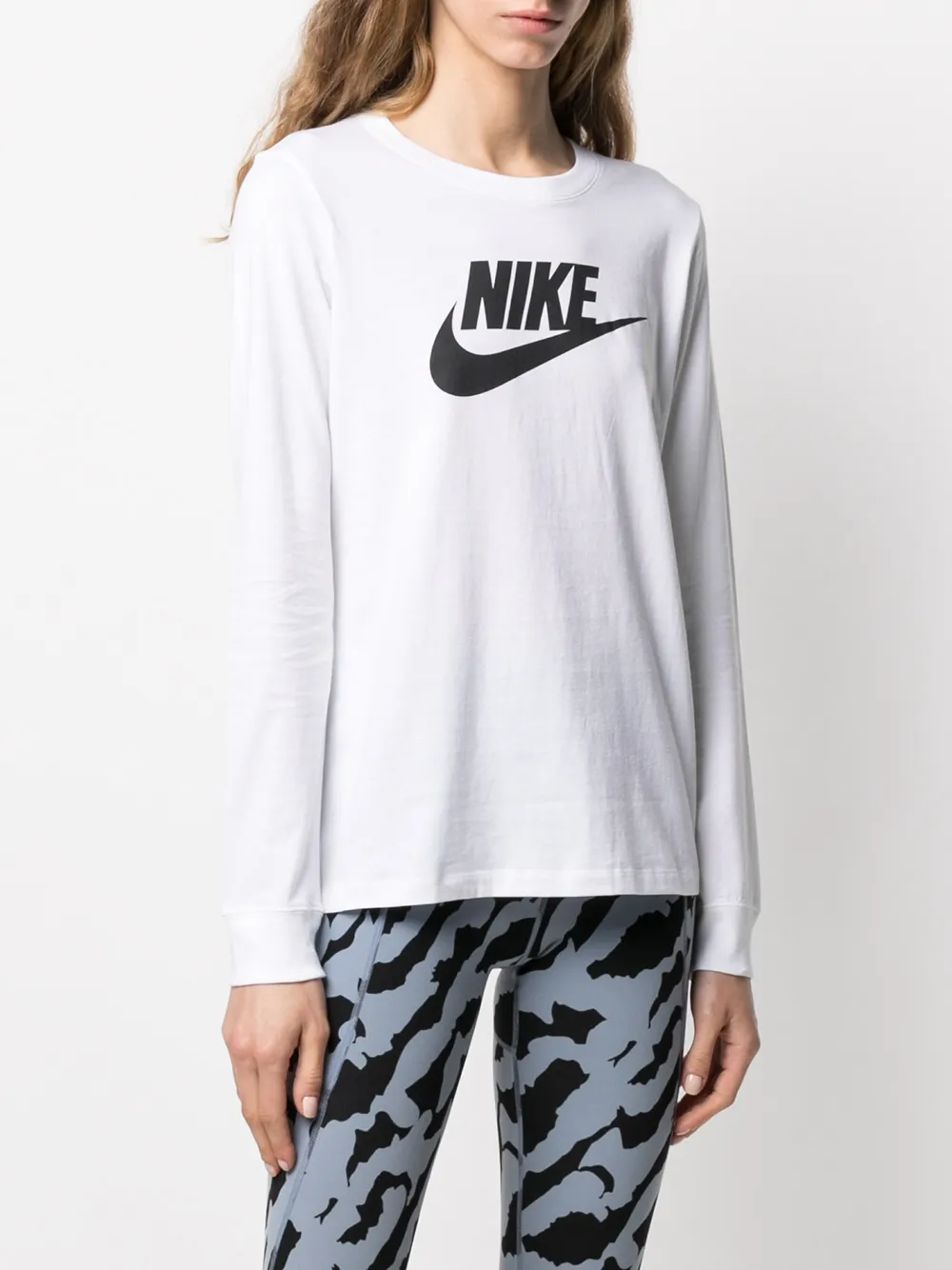 фото Nike футболка с длинными рукавами и логотипом swoosh