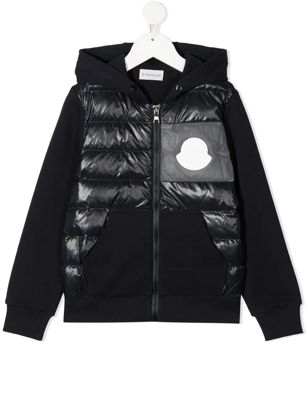 фото Moncler enfant пуховик с капюшоном