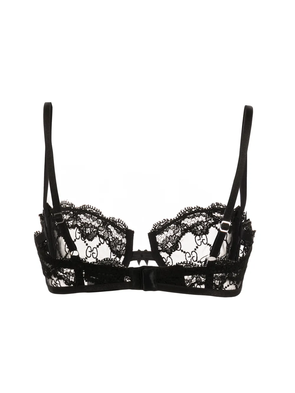 Gucci Gg Embroidery Lingerie Set In Black ModeSens