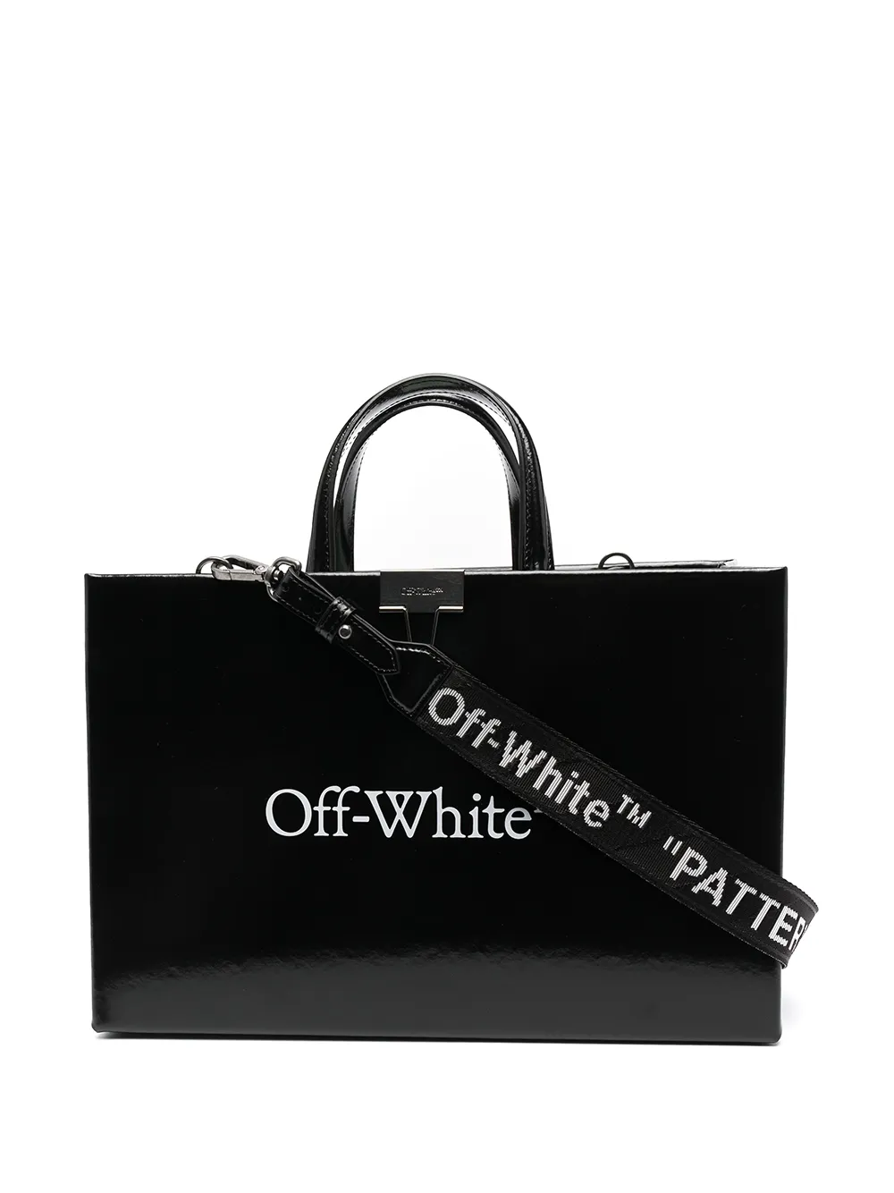 фото Off-white сумка-тоут с логотипом