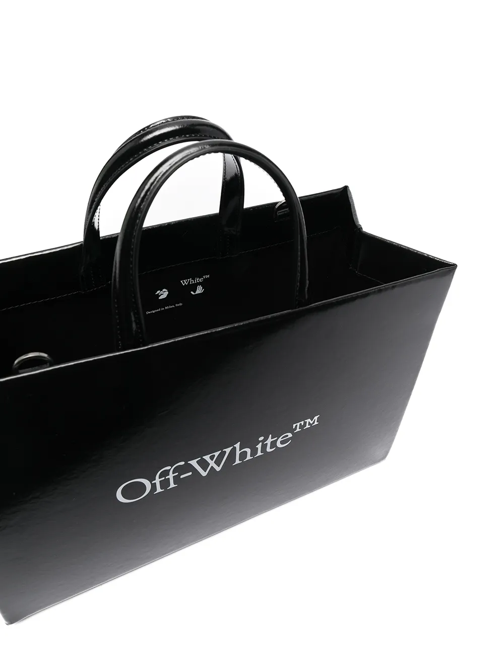фото Off-white сумка-тоут с логотипом