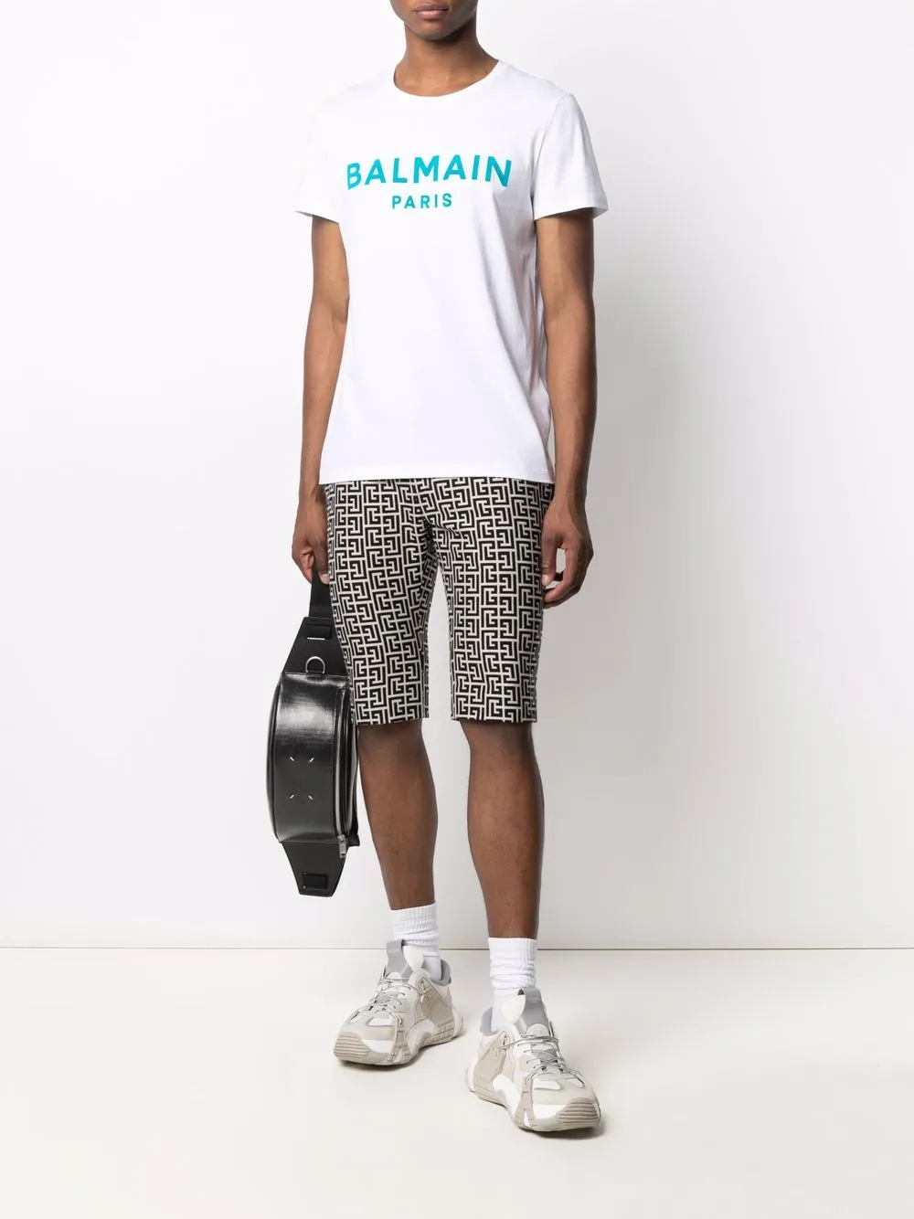 фото Balmain футболка paris с логотипом