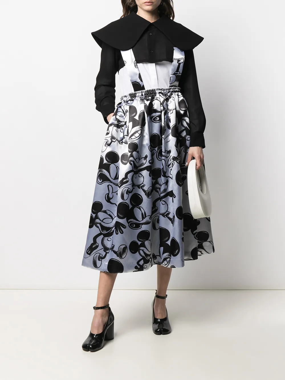 фото Comme des garçons юбка с принтом микки мауса