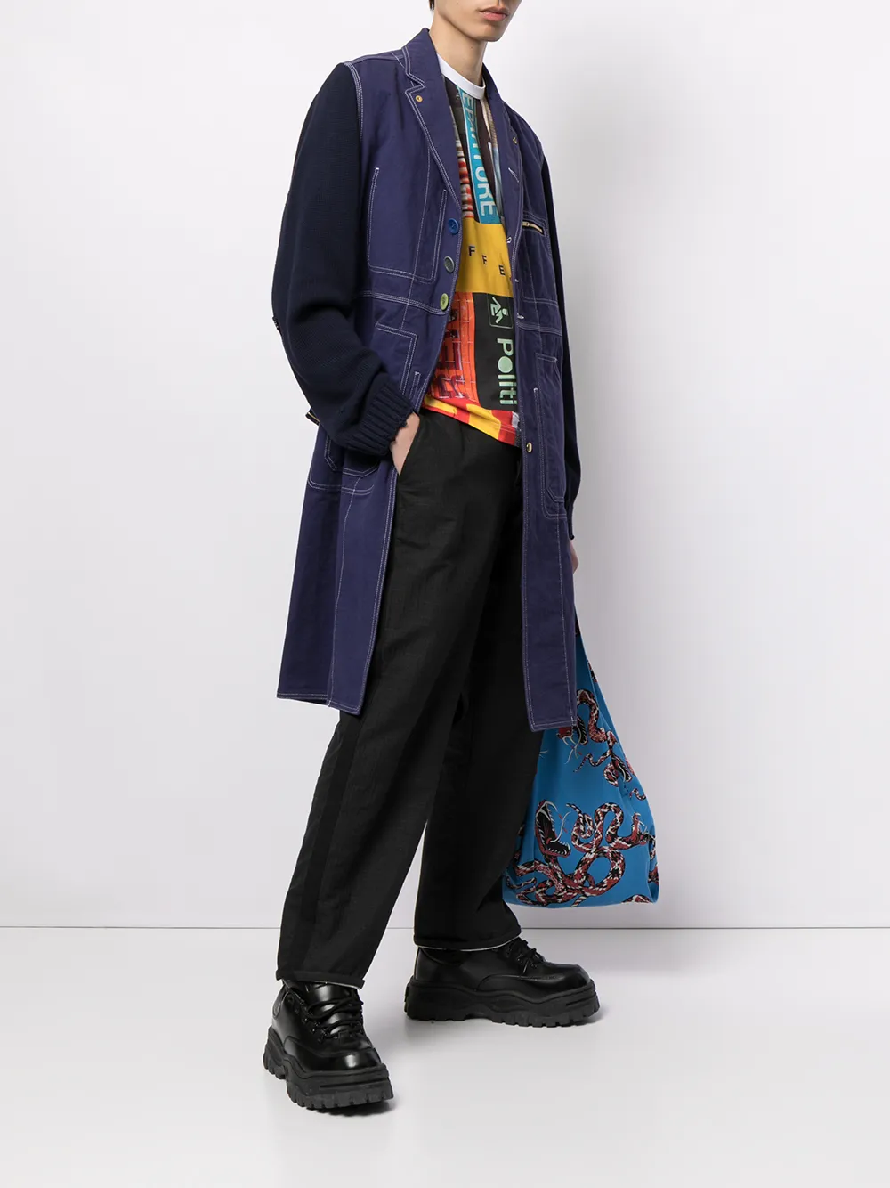 фото Junya watanabe man футболка с принтом