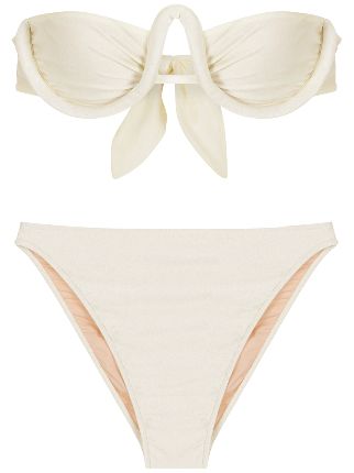 Adriana Degreas High Leg Bikini Set Farfetch