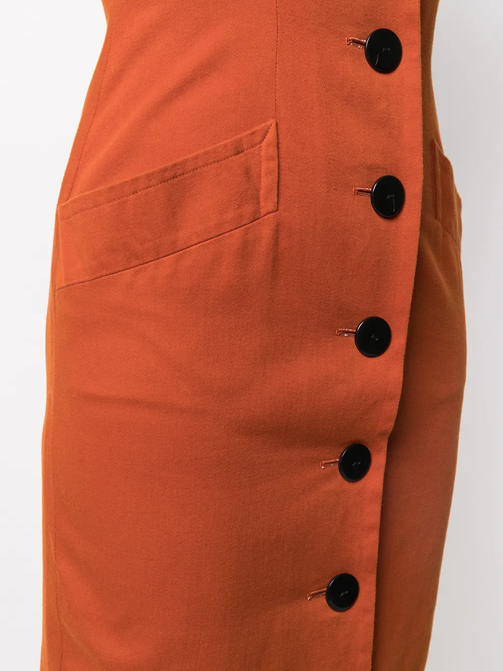 фото Yves saint laurent pre-owned приталенное платье 1990-х годов