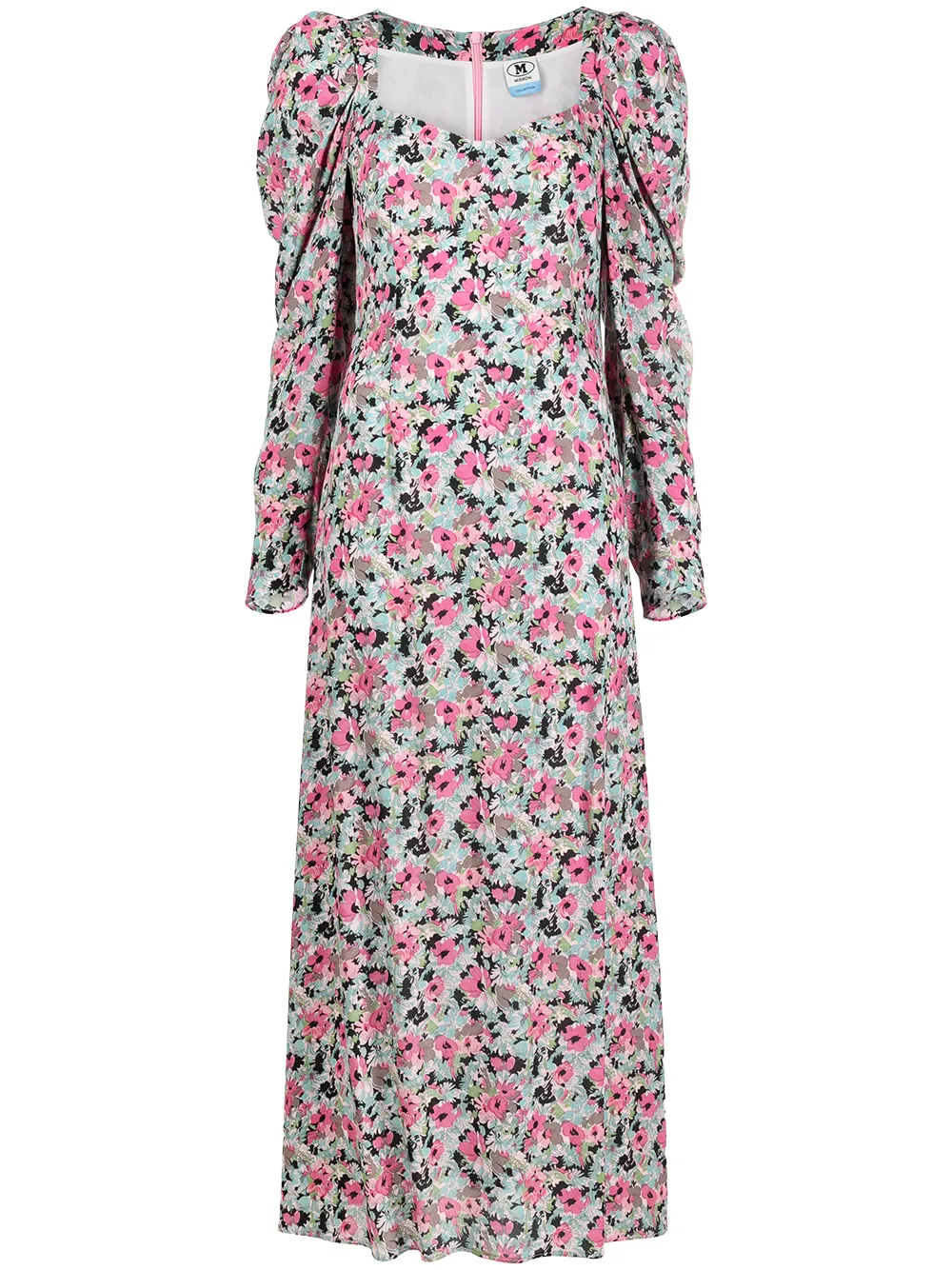 фото M missoni длинное платье с цветочным принтом