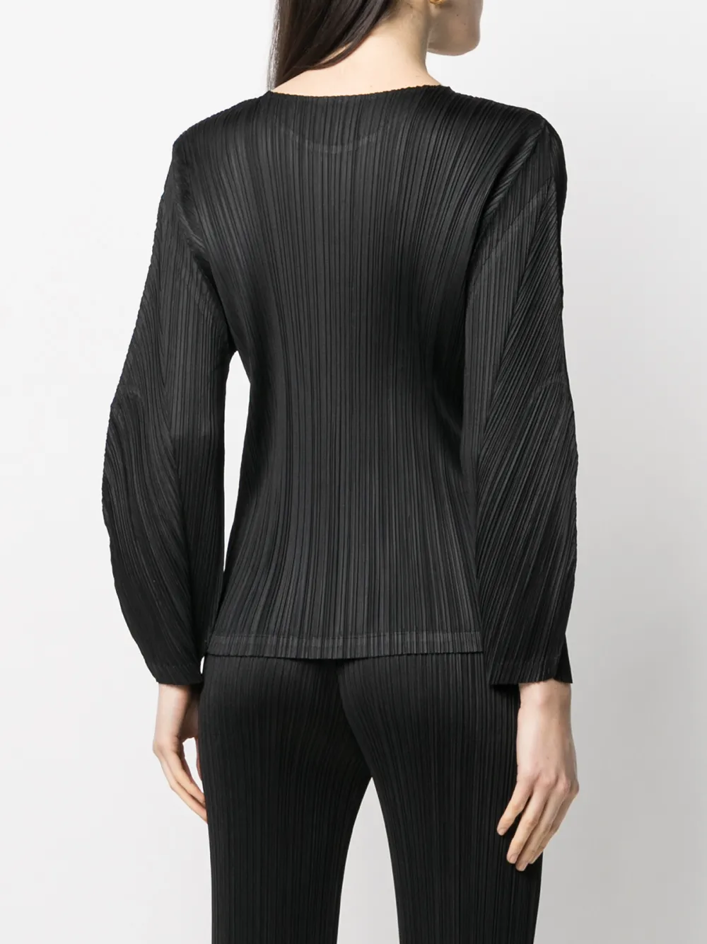 фото Pleats please issey miyake плиссированный топ с длинными рукавами