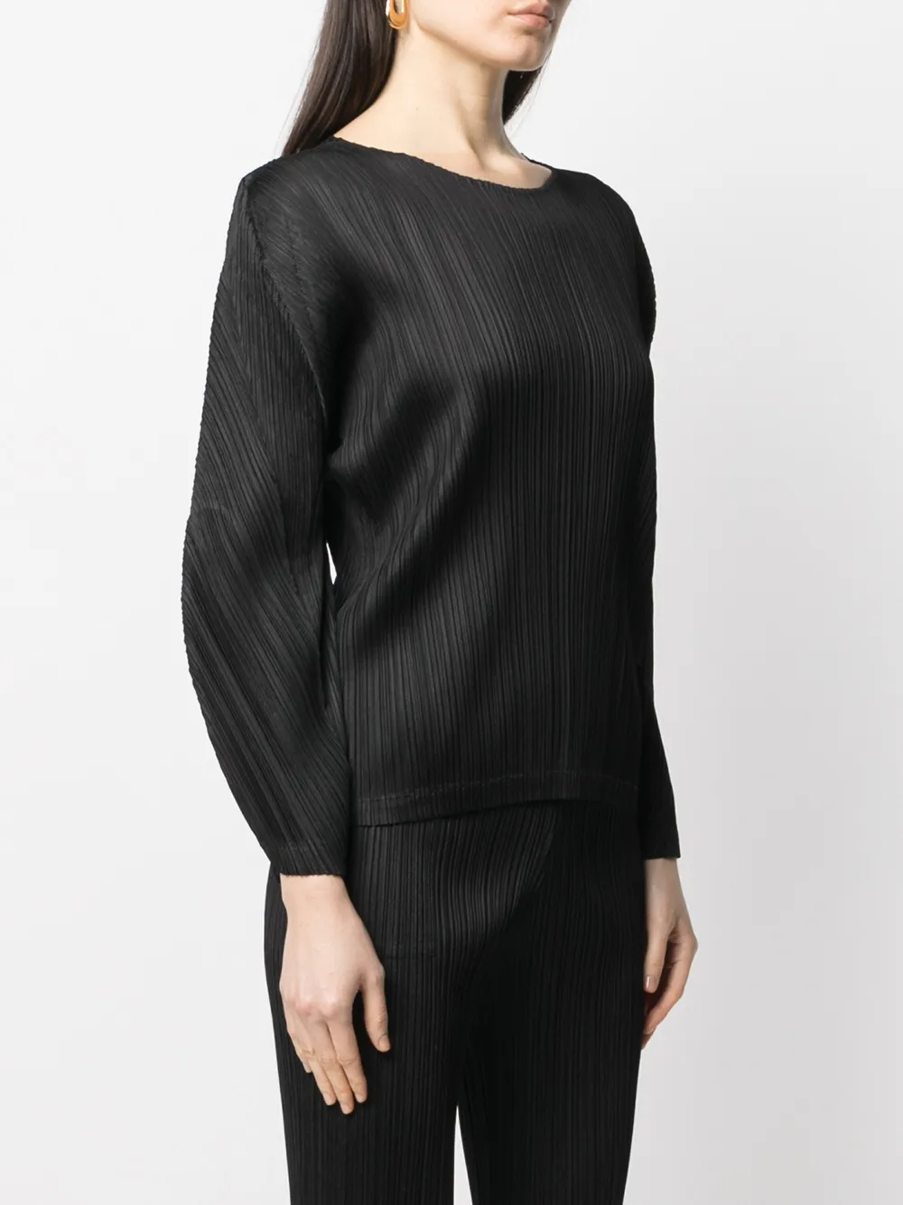фото Pleats please issey miyake плиссированный топ с длинными рукавами