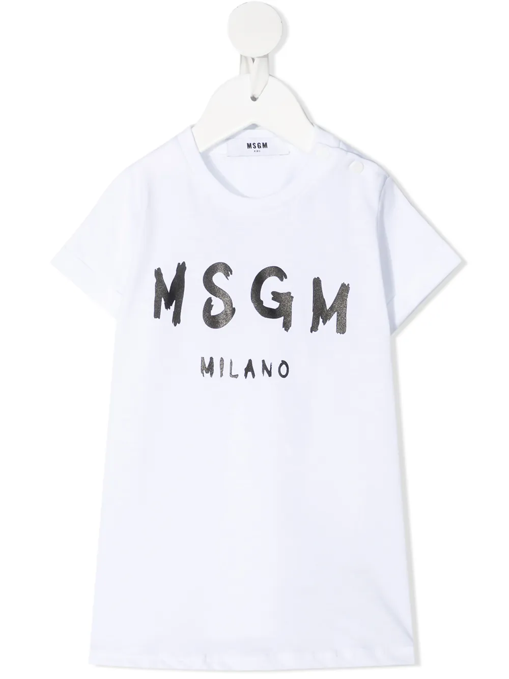 фото Msgm kids футболка с логотипом