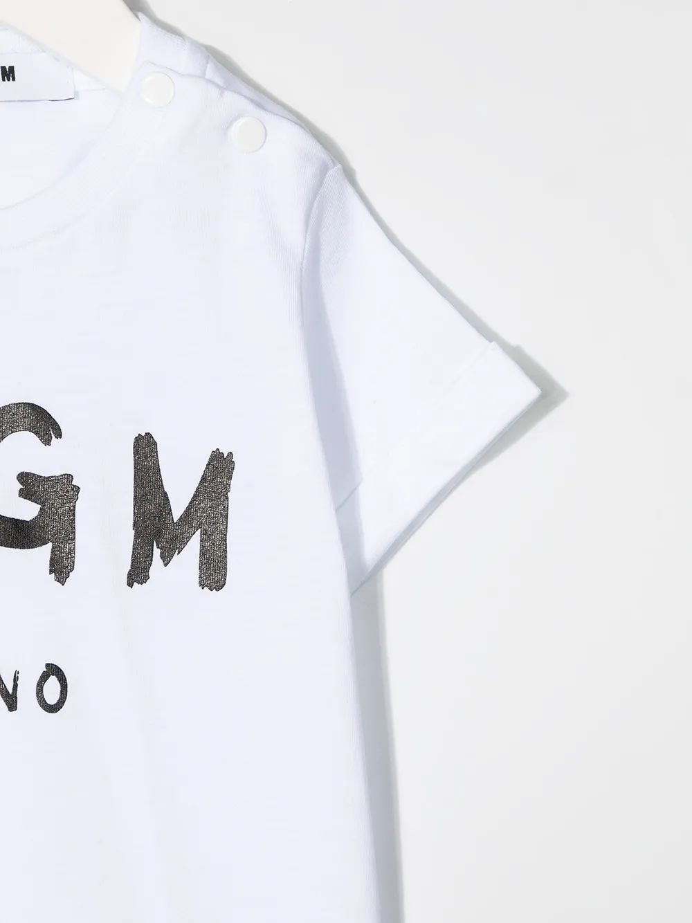 фото Msgm kids футболка с логотипом