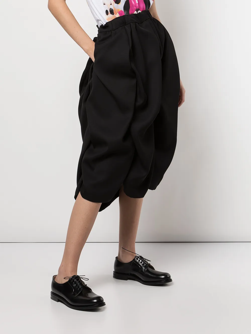 фото Comme des garçons пышная юбка со сборками