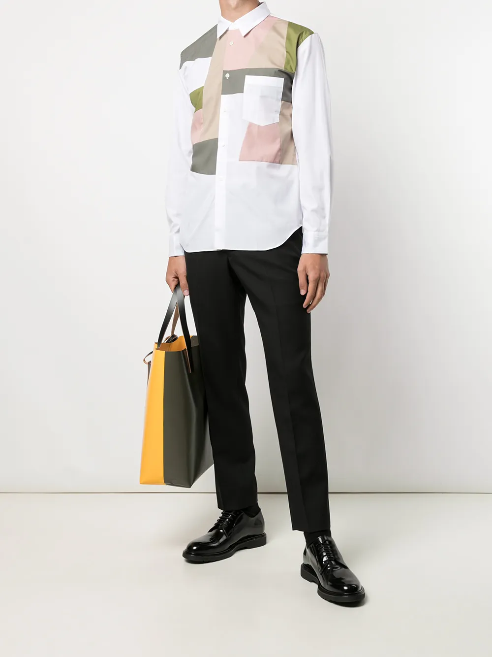 фото Comme des garçons homme deux строгие брюки со складками