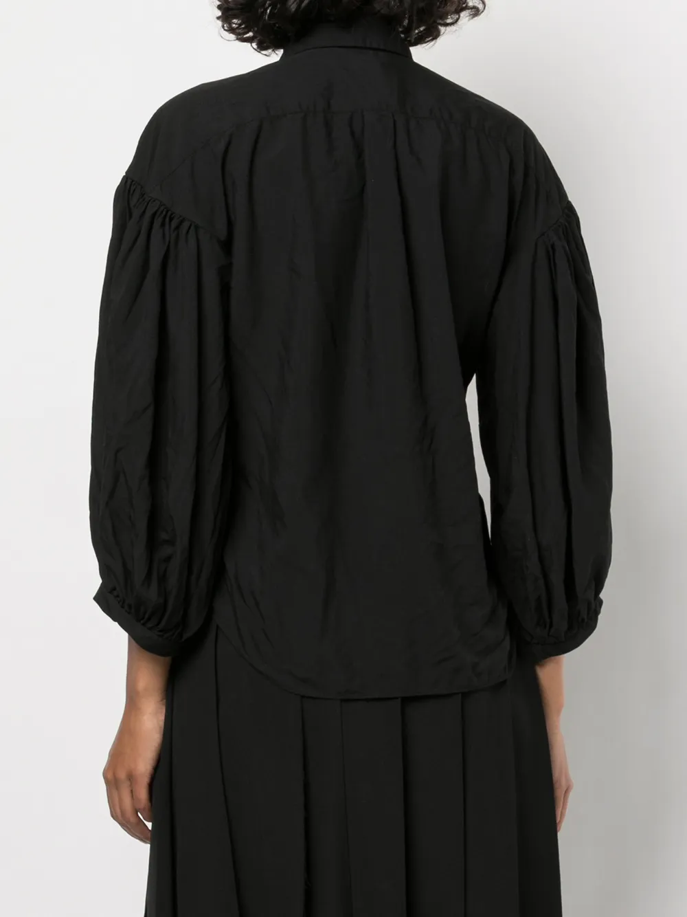 фото Comme des garçons comme des garçons рубашка с драпировкой
