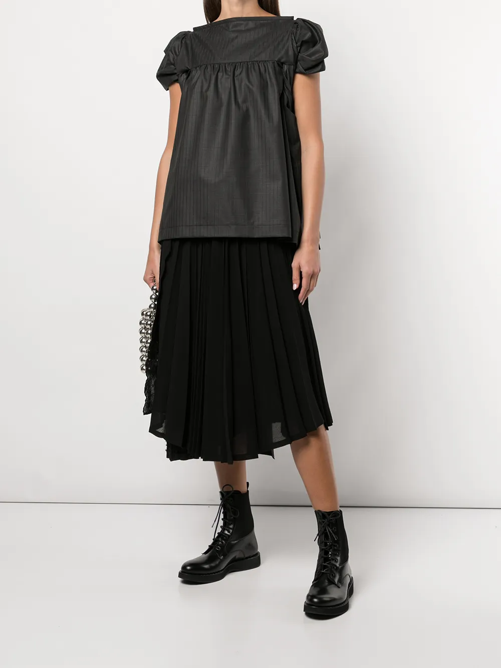 фото Comme des garçons tricot плиссированная юбка миди