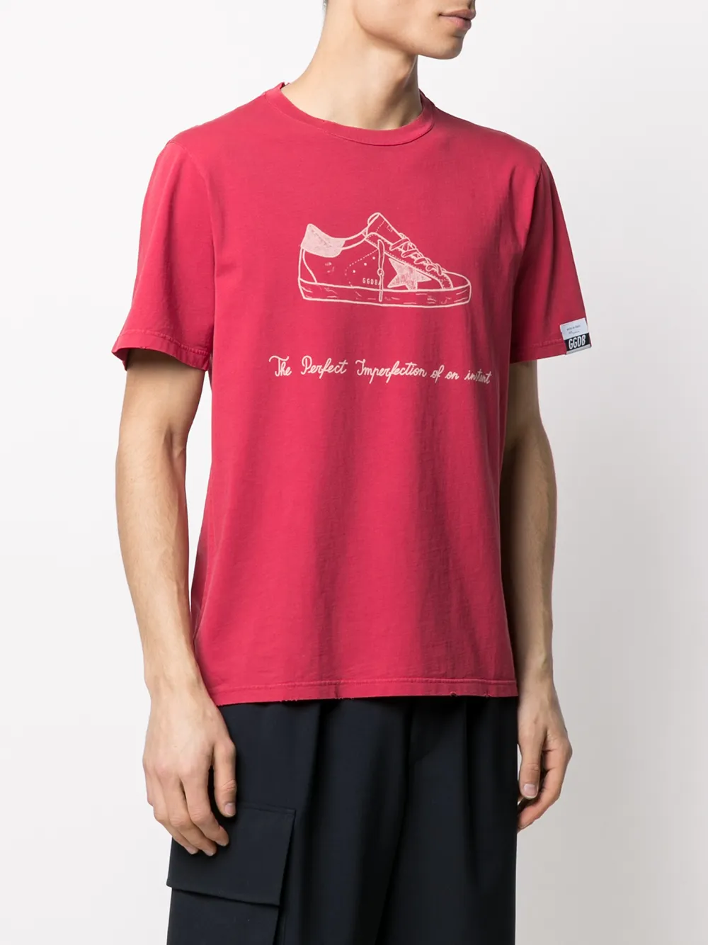 фото Golden goose футболка с принтом