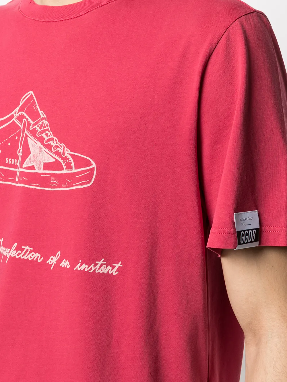 фото Golden goose футболка с принтом