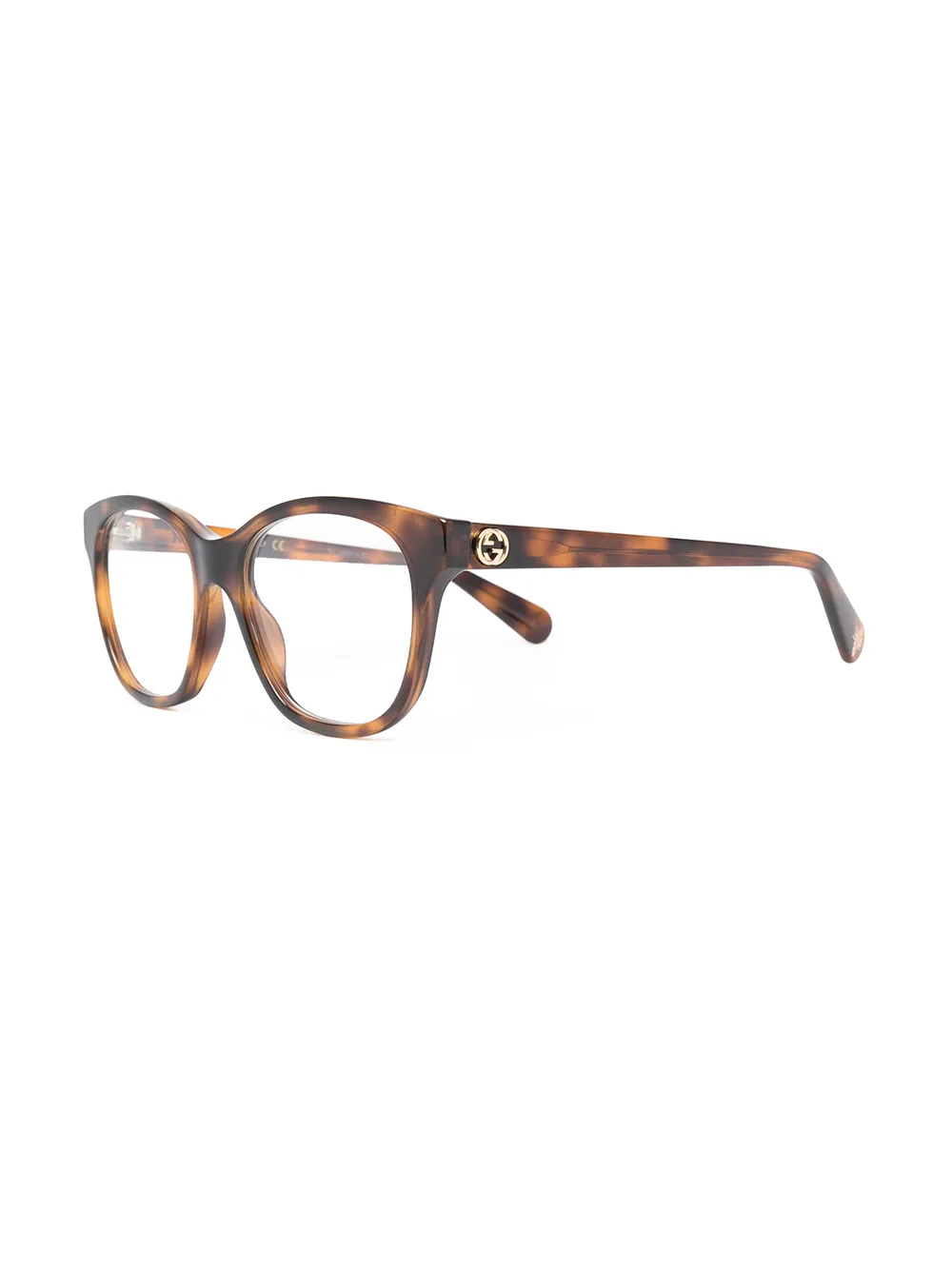 фото Gucci eyewear очки в круглой оправе черепаховой расцветки