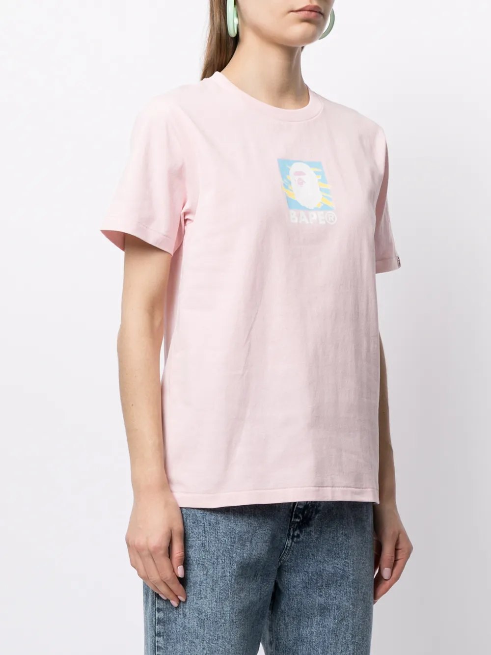 фото A bathing ape® футболка с принтом ape head