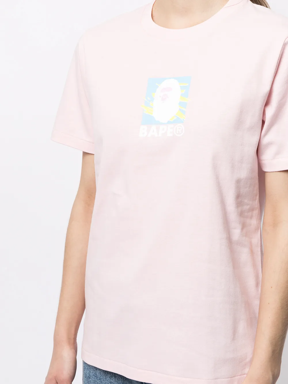 фото A bathing ape® футболка с принтом ape head