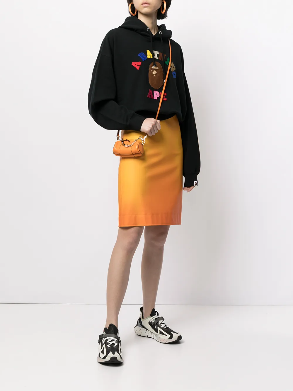 фото A bathing ape® худи с вышитым логотипом
