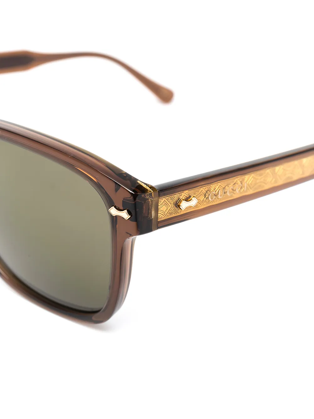 фото Gucci eyewear солнцезащитные очки в квадратной оправе