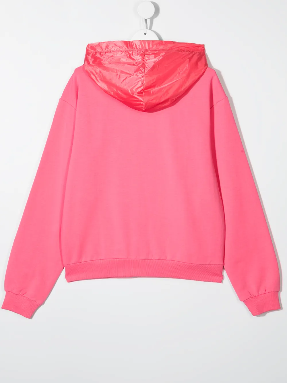 фото Moschino kids куртка с капюшоном и логотипом