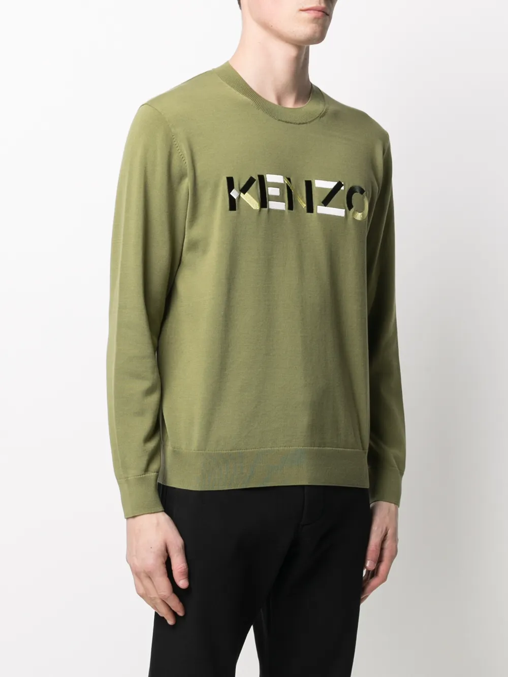 كنزة بشعار بحياكة إنتارسيا من Kenzo 3 Kenzo