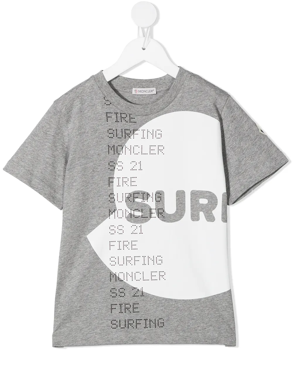 фото Moncler enfant футболка surfing с логотипом