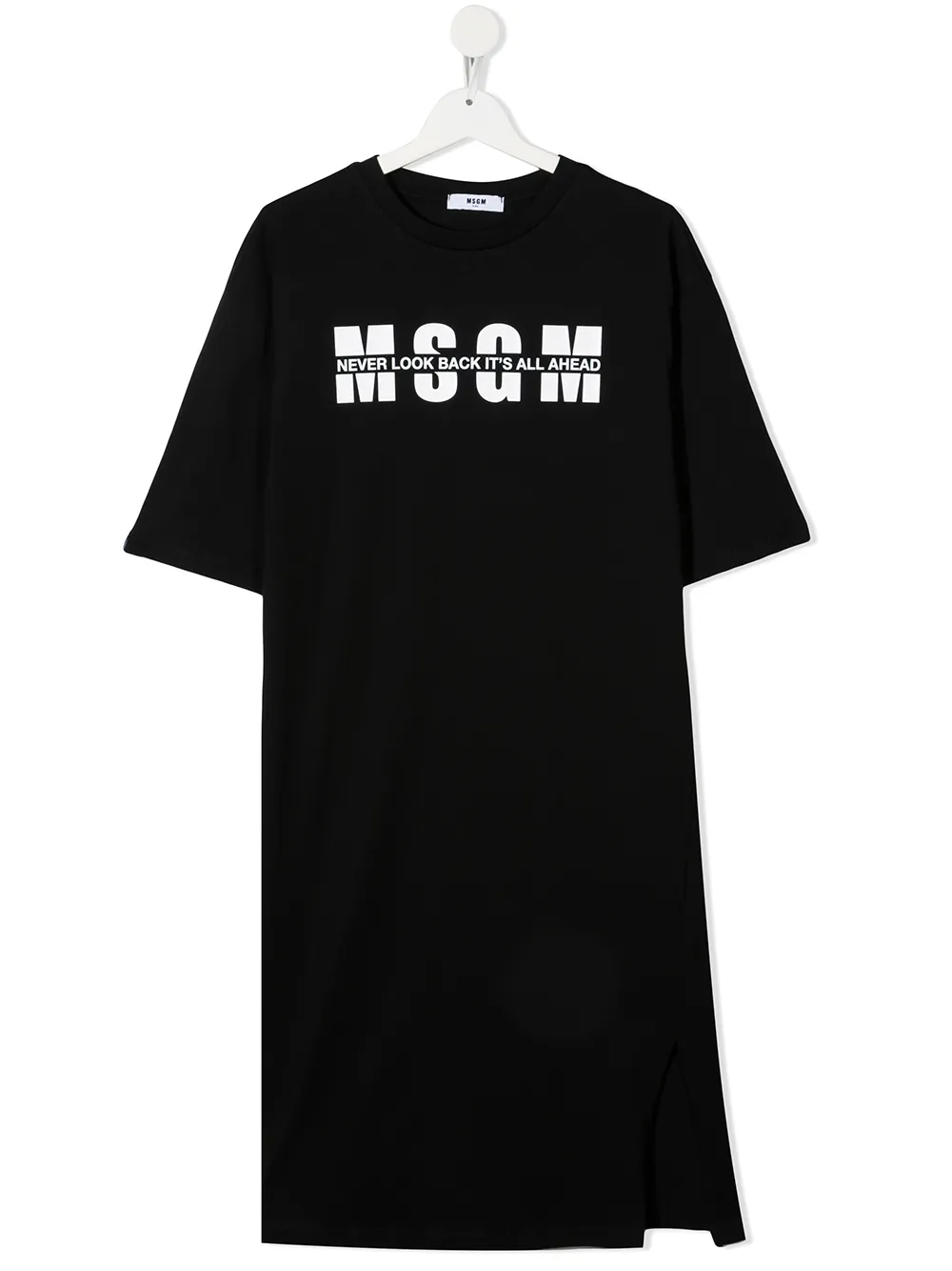 фото Msgm kids платье-футболка с логотипом