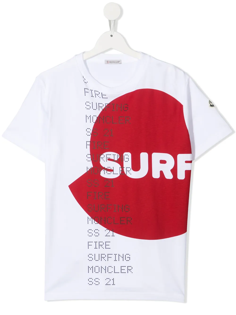 фото Moncler enfant футболка surf с логотипом