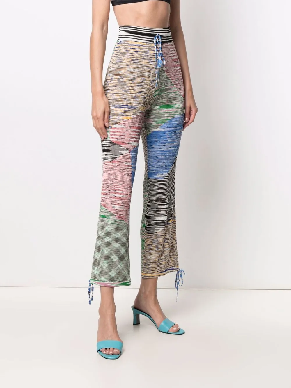 фото Missoni укороченные брюки в рубчик