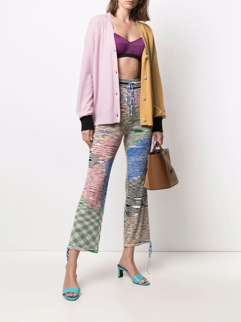 фото Missoni укороченные брюки в рубчик