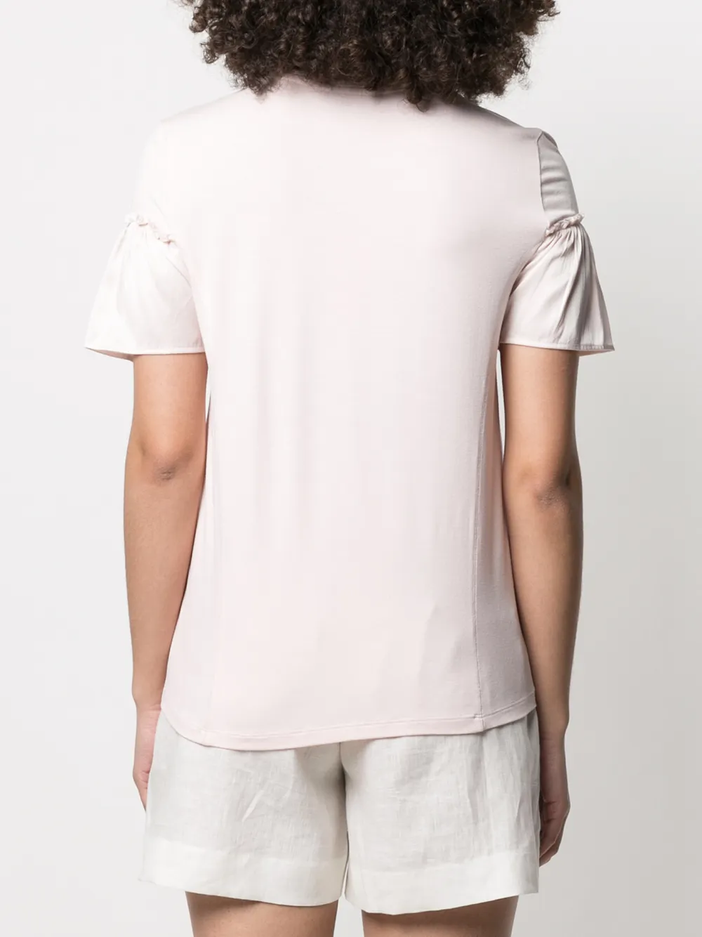 фото Boss футболка с короткими рукавами и сборками