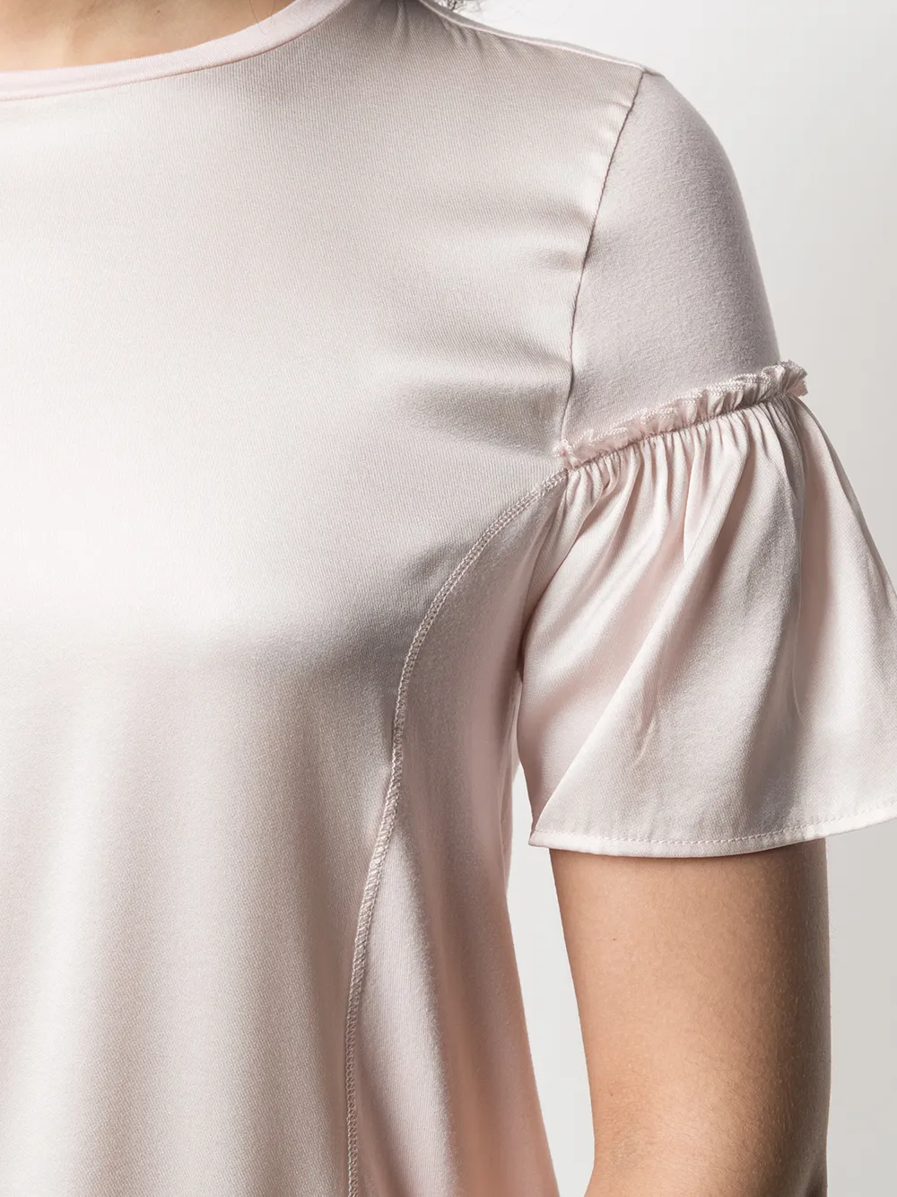 фото Boss футболка с короткими рукавами и сборками