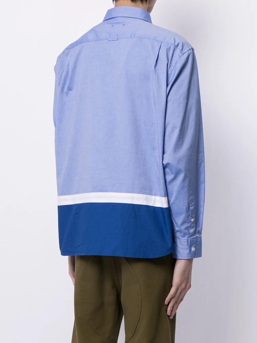 фото Sophnet. двухцветная рубашка на пуговицах