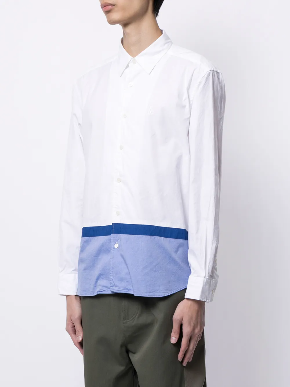 фото Sophnet. двухцветная рубашка на пуговицах