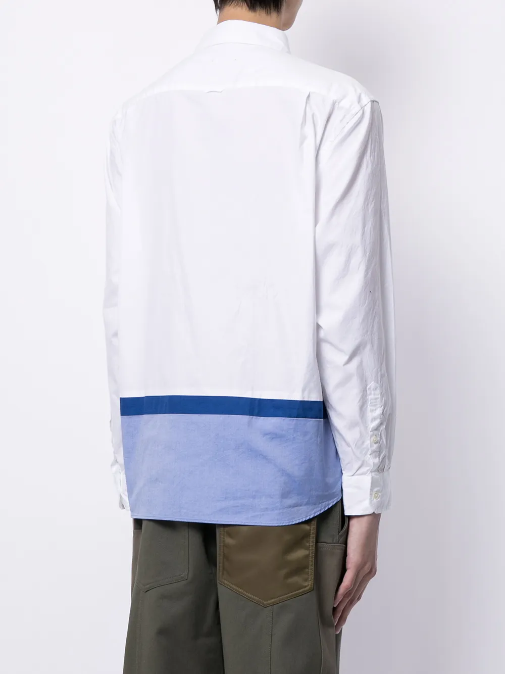 фото Sophnet. двухцветная рубашка на пуговицах