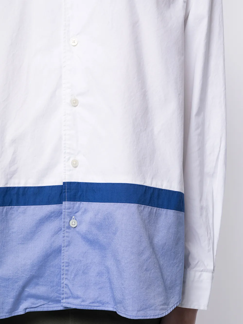 фото Sophnet. двухцветная рубашка на пуговицах