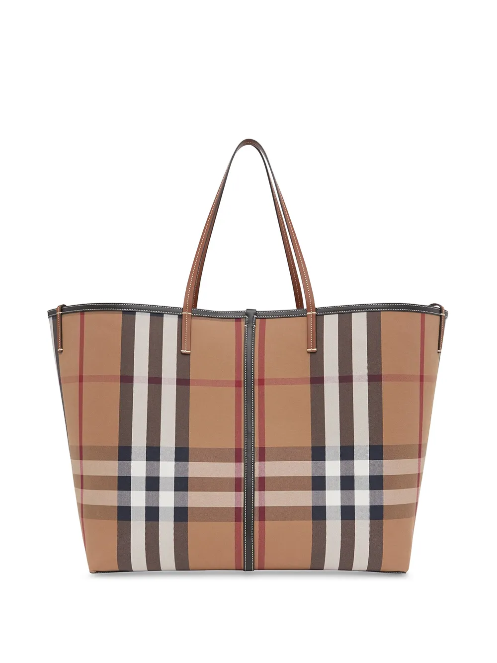 фото Burberry большая сумка-тоут в клетку