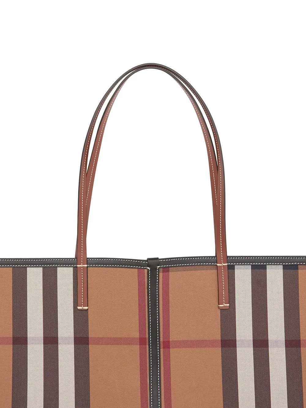 фото Burberry большая сумка-тоут в клетку