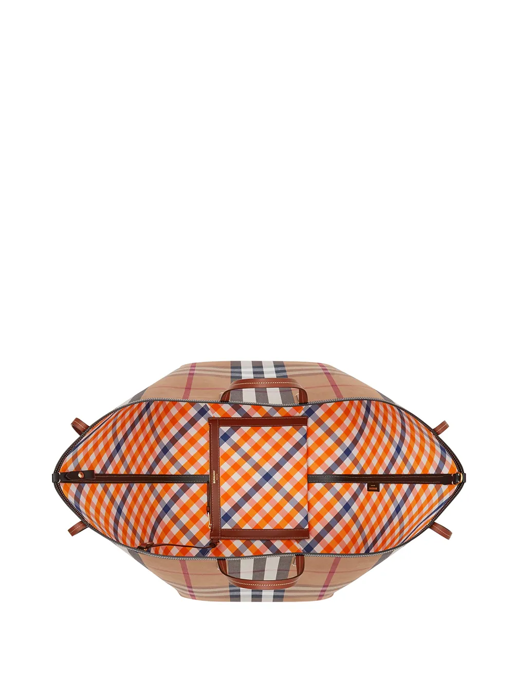 фото Burberry большая сумка-тоут в клетку