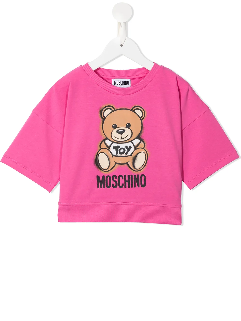 фото Moschino kids футболка teddy с логотипом