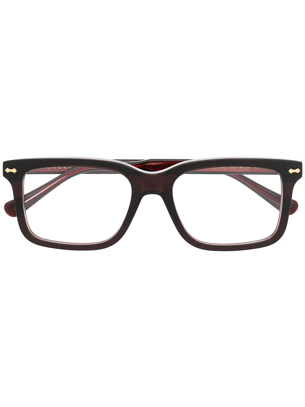 фото Gucci eyewear очки в квадратной оправе с логотипом