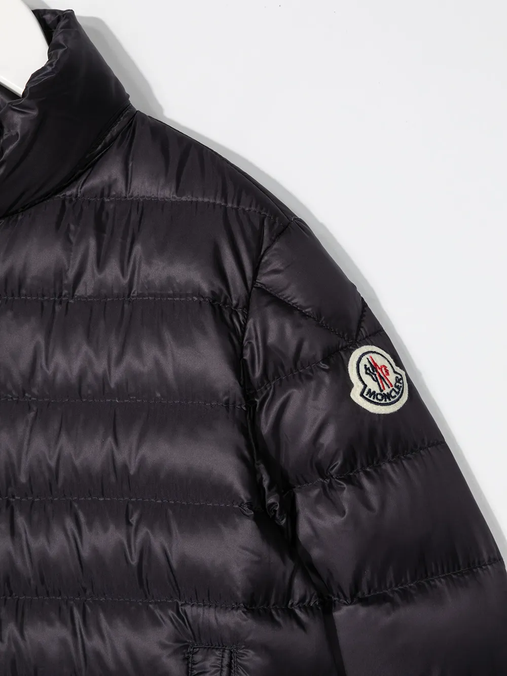 фото Moncler enfant пуховик с воротником-воронкой