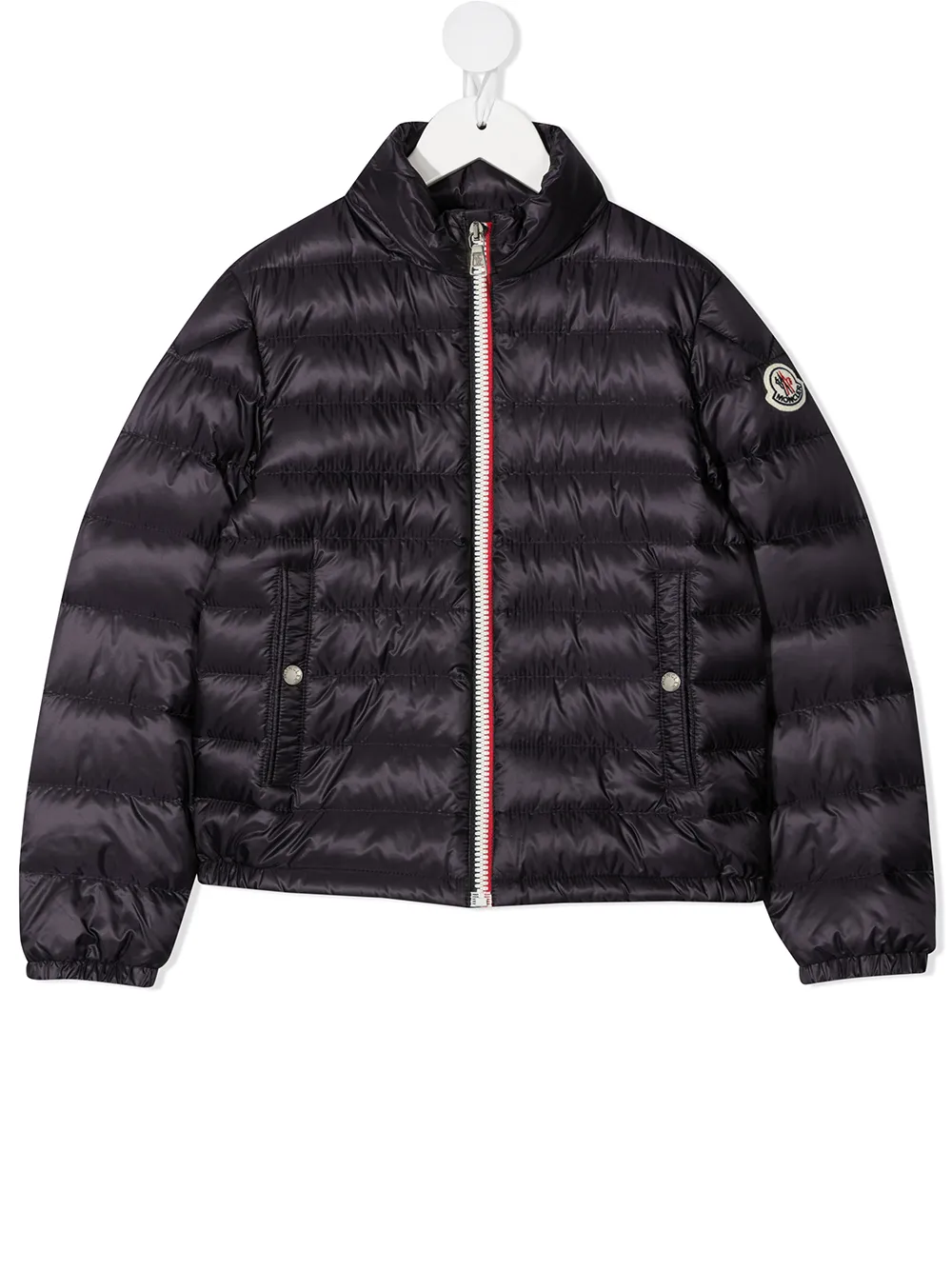 фото Moncler enfant пуховик с воротником-воронкой